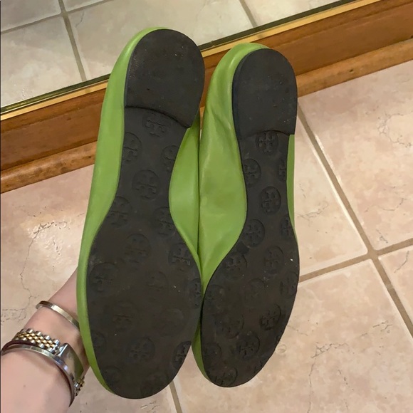 Tory Burch | Shoes | Light Green Tory Burch Flats Size 75 | Poshmark